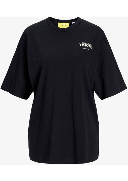 Jxnelly Kadın Siyah T-Shirt 12260615-BLACK modelleri