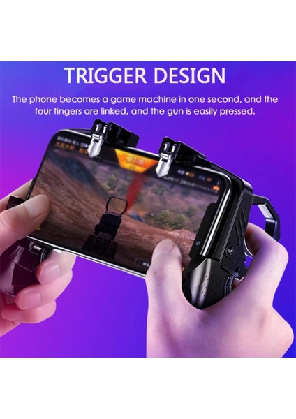 Coverzone Pubg, Call Of Duty, Fortnite, Hedef Tetikleyici Yangın Düğmeleri L1R1 Shooter Hassas Joystick, 4,7-6,5 Inç iPhone Android Telefon Için Oyun Kolu K21