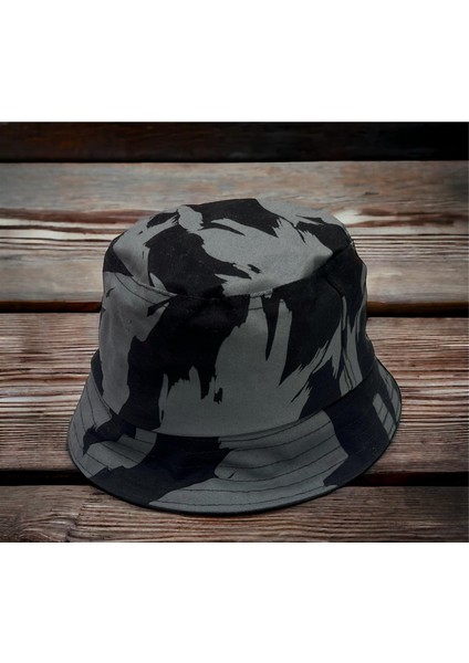 Unisex Bucket Desenli Şapka