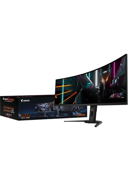 Gıgabyte Aorus CO49DQ 49" 144Hz 0.03MS 5120 x 1440(DQHD) Freesync HDR400 OLED Oyuncu Monitör