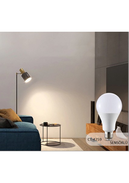 12W 3 Adet Sensörlü LED Ampül modelleri