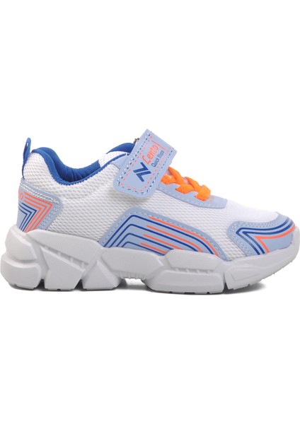 A-36-P Beyaz-Mavi Çocuk Spor Ayakkabı