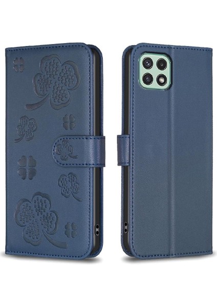 Samsung Galaxy A22 5g Yonca Çiçek Çok Renkli Cüzdan Pu Için Flip Case (Yurt Dışından) indirimleri