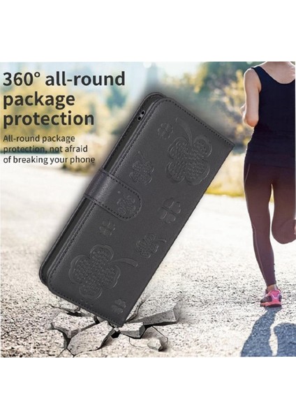 Samsung Galaxy Için Flip Case A52S 5g Yonca Çiçek Pu Deri Çok Renkli (Yurt Dışından)