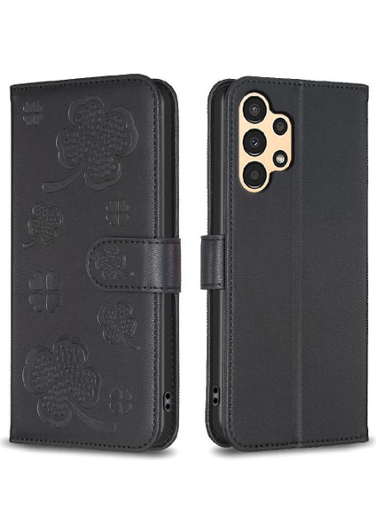 Samsung Galaxy Için Flip Case A52S 5g Yonca Çiçek Pu Deri Çok Renkli (Yurt Dışından)