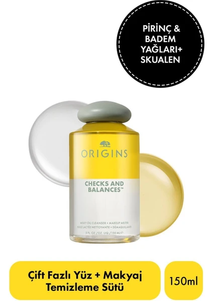 Checks and Balances™ Milky Oil Çift Fazlı Yüz + Makyaj Temizleme Sütü 150ml