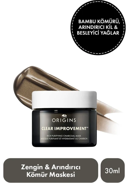 Clear Improvement™ Kömür Içeren Zengin Arındırıcı Bakım Maskesi 30ml