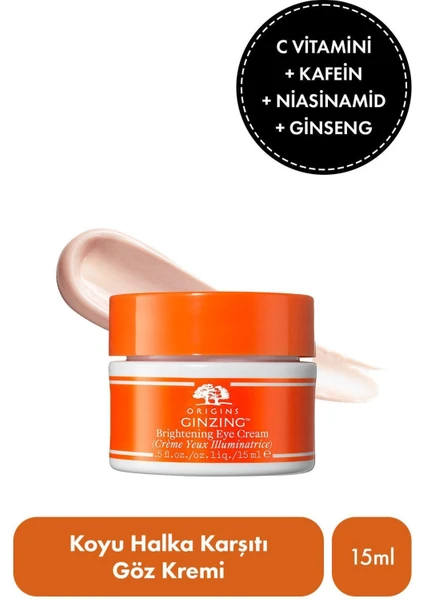 C Vitamini & Niasinamid İçeren Ginzing™ Canlandırıcı Göz Kremi 15 ml Orijinal