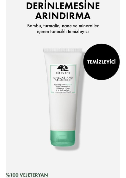 Checks and Balances Polishing Face Scrub Arındırıcı ve Canlandırıcı Tanecikli Yüz Temizleyici 75 ML