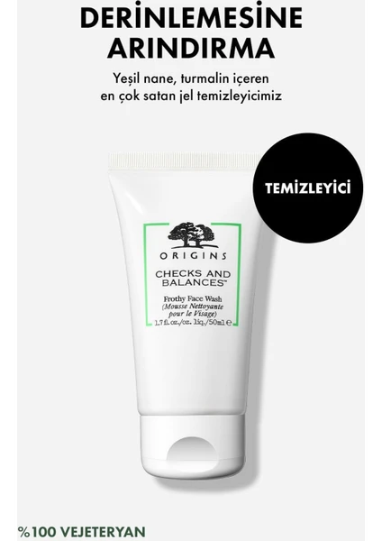 Checks And Balances™ Frothy Face Wash Köpüren Yüz Yıkama Jeli 50 Ml