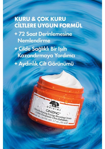 Ginzing™ Ultra Canlandırıcı Ve Aydınlık Görünüm Veren Yoğun Nemlendirici 50 ml