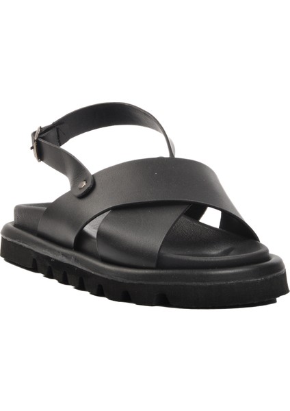 150 Siyah Kadın Sandalet modelleri