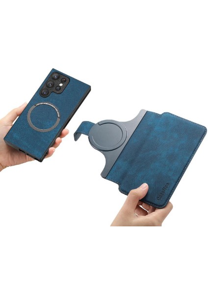 Samsung Galaxy S23 Için Flip Case Ultra Cüzdan Kart Standı Mıknatıs Koruyucu (Yurt Dışından) modelleri