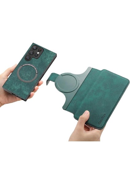 Samsung Galaxy S23 Için Flip Case Ultra Cüzdan Kart Standı Mıknatıs Koruyucu (Yurt Dışından) fırsatları
