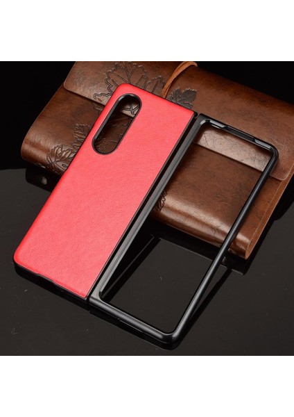 Samsung Galaxy Z Retro 3 Anti Scratch Lychee Desen Kapak Için Retro Kılıf (Yurt Dışından)