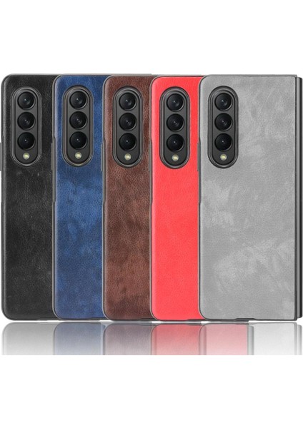 Samsung Galaxy Z Retro 3 Anti Scratch Lychee Desen Kapak Için Retro Kılıf (Yurt Dışından)