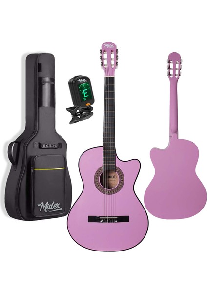 CG-390PU-XBAG Lila Renk Klasik Gitar 4/4 Sap Ayarlı Kesik Kasa