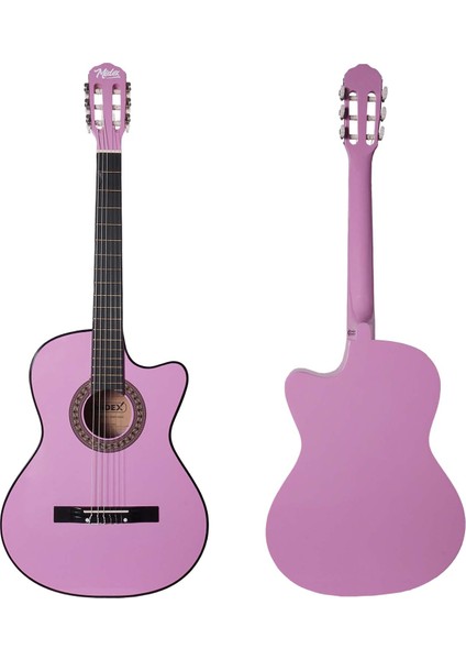 CG-390PU-XBAG Lila Renk Klasik Gitar 4/4 Sap Ayarlı Kesik Kasa