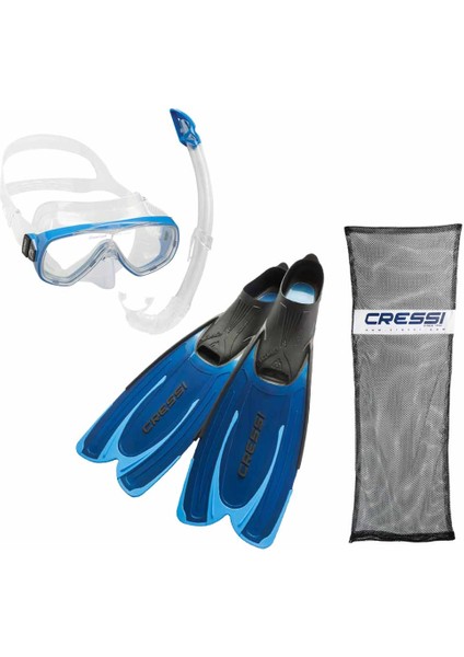 Agua - Onda - Mexico Palet Maske Şnorkel Set Blue No:43-44