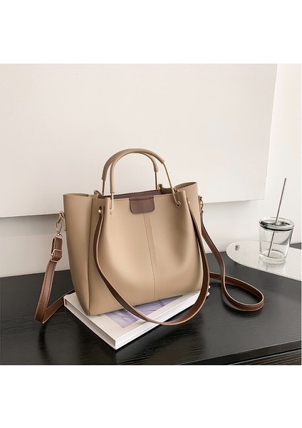 Büyük Kapasiteli Çanta Kadın Çantası 2024 Yeni Moda Moda Sonbahar ve Kış Geniş Bant Crossbody Çanta Omuz El Çantası (Yurt Dışından)