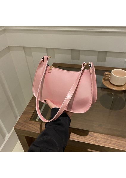 Kadınlar Için Üst Düzey Çanta 2024 Yeni Baget Çanta, Retro Taşınabilir Koltuk Altı Çantası, Batı Tarzı Kızın Omuz Çantası, Rugan Küçük Çanta (Yurt Dışından)