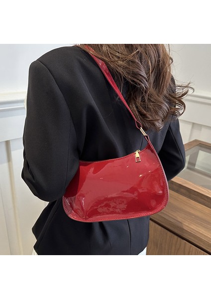 Kadınlar Için Üst Düzey Çanta 2024 Yeni Baget Çanta, Retro Taşınabilir Koltuk Altı Çantası, Batı Tarzı Kızın Omuz Çantası, Rugan Küçük Çanta (Yurt Dışından) modelleri