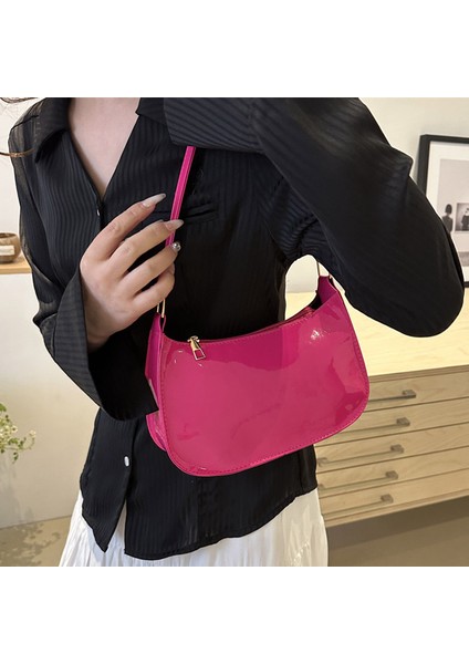 Kadınlar Için Üst Düzey Çanta 2024 Yeni Baget Çanta, Retro Taşınabilir Koltuk Altı Çantası, Batı Tarzı Kızın Omuz Çantası, Rugan Küçük Çanta (Yurt Dışından) fırsatları