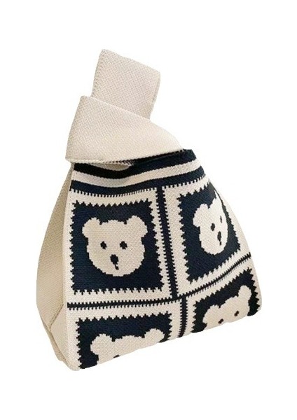 Örme Çanta Kadın Yeni Stil Kedi Çok Yönlü Kova Çanta Sinek Dokuma Yüksek Elastik Tote Çanta Hatıra Rahat Crossbody Çanta (Yurt Dışından) fiyatları