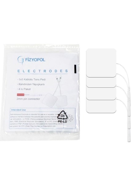 Tens Pedi Yapışkanlı Elektrod 5 X5 cm 3 Paket