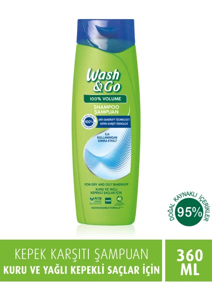 Wash & Go Wash&go Kepek Karşıtı Şampuan 360 ml