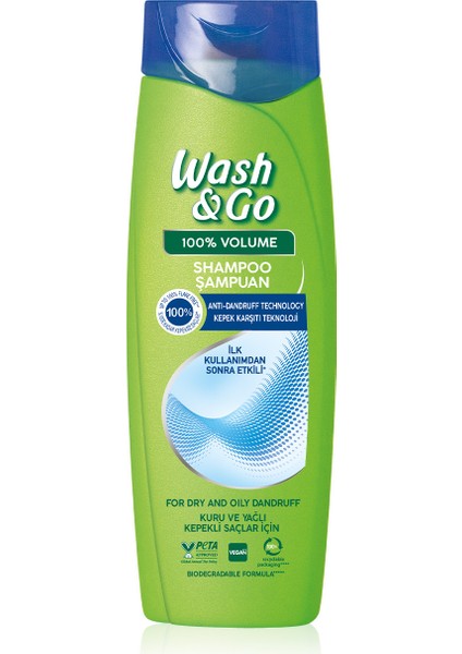 Wash&go Kepek Karşıtı Şampuan 360 ml