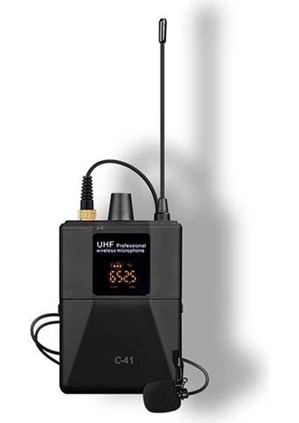 C-444 4 Kanal UHF Mikrofon Alıcısı ve 3 Mikrofonlu Set