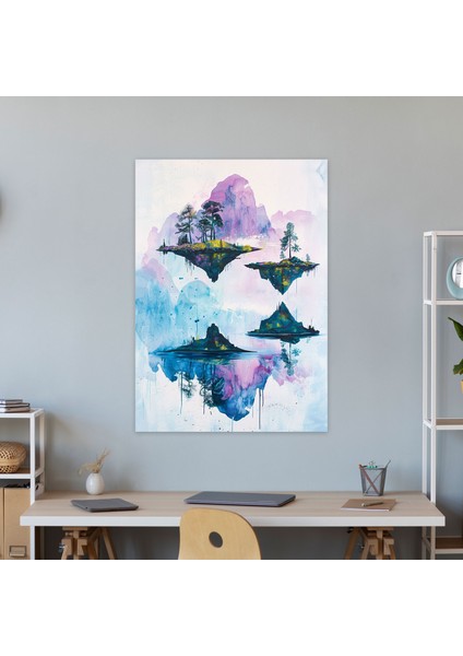 Yüzen Adalar Duvar Tablosu - Ashvin Harrison, Ev Dekorasyonu, Kanvas Tablo, Kanvas Tablo, 30X50