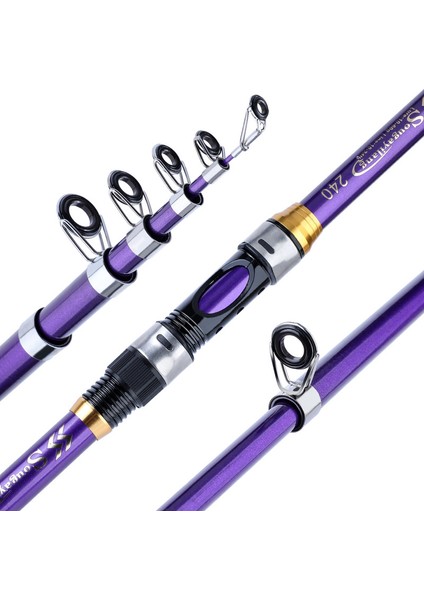Mor Tarzı 3,0 M Sougayilang 4 Renkli Teleskopik Olta Kamışı Cam Fiber Eva Saplı Carg Çubuğu Olta Kamışı Balıkçılık Ağırlığı 5kg (Yurt Dışından) fırsatları