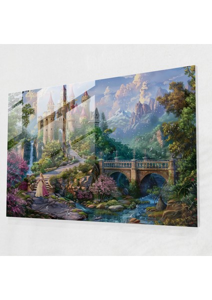 Ön Raphael Kardeşliği Cam Baskı - Büyüleyici Masal Sahnesi - Ön Rafael Kardeşliği, Büyüleyici, Modern Sanat, Romantik, 45X30