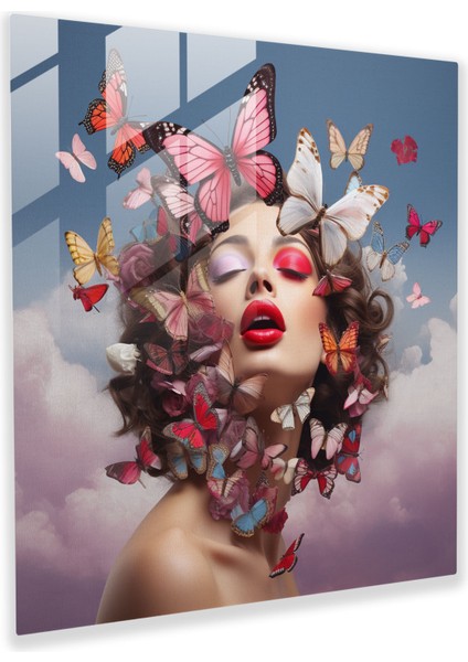 Dreams Kiss Cam Baskı - Öpücük, Cam Baskı, Modern Sanat, Kompozisyon, 30X30