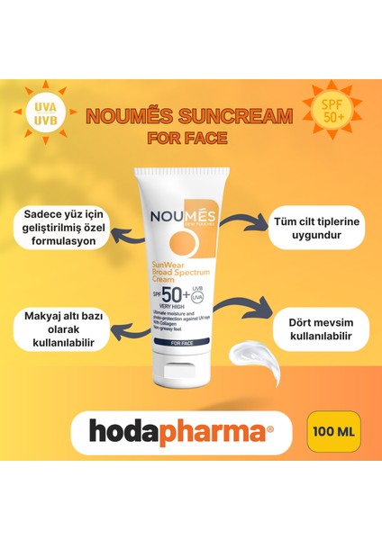 Noumes Yüz Güneş Kremi 100 ml