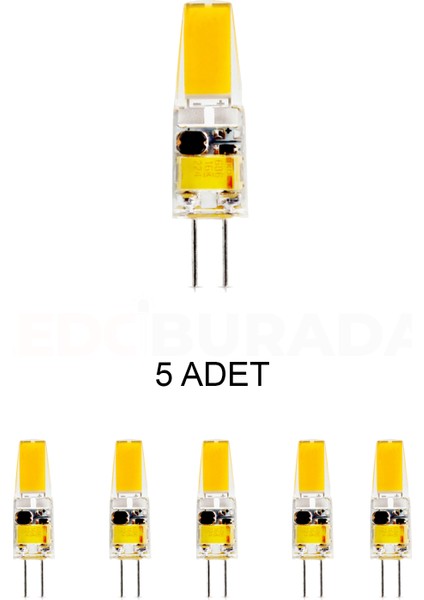 CT-4252 Kapsül Ampul 4W Günışığı G4 Duy - 5’li Paket