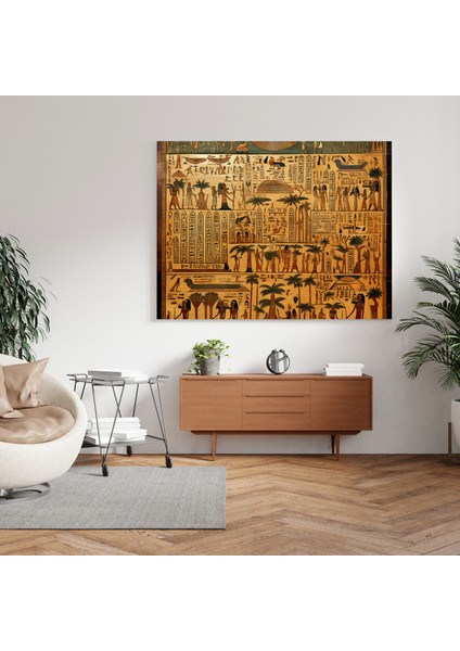 Papirüs Duvar Tablosu - Eski Mısır El Yazması Kanvas Tablo - Papirüs, Eski Mısır El Yazması, Kanvas Tablo, Mısır Mitolojisi, 30X30 fiyatları