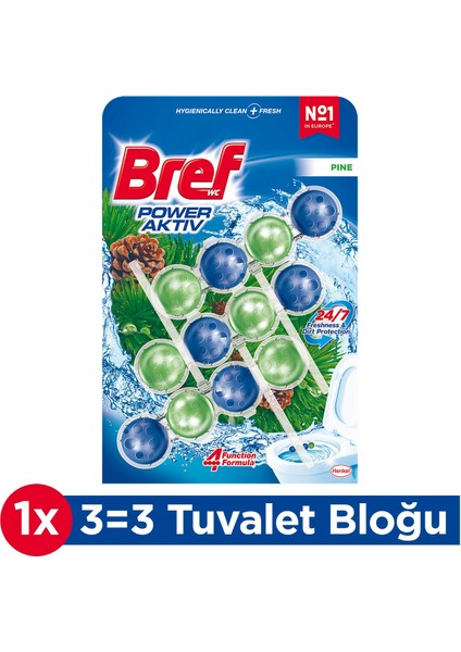 Power Aktiv Wc Blok Trio Çam