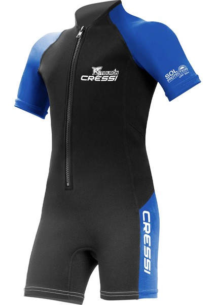Tiburon Man Shorty Dalış Elbisesi Black / Blue 2mm - No:2 / S