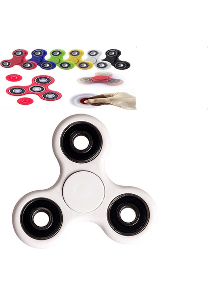 Tref Stres Çarkı Beyaz-Stres Çarkı Fidget Spinner B