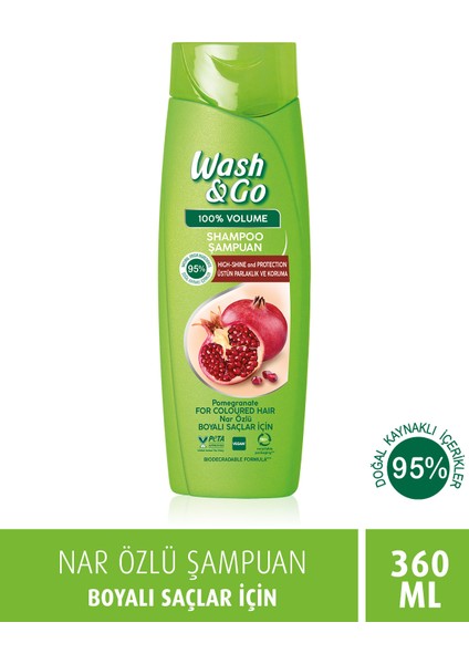 Wash&go Nar Özlü Şampuan 360 ml