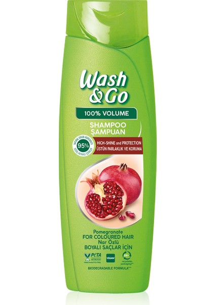 Wash&go Nar Özlü Şampuan 360 ml