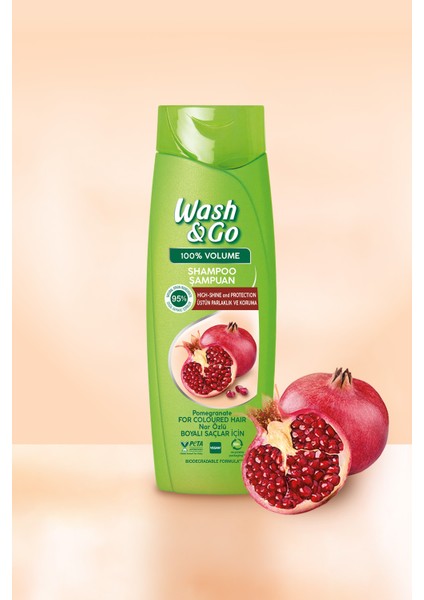 Wash&go Nar Özlü Şampuan 360 ml