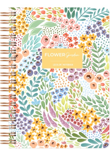 Le Color Botanical Spiralli Defter Çizgili Sarı 17 x 24 cm