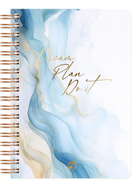 Le Color Marble Spiralli Defter Çizgili Dream 17 x 24 cm