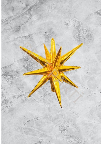 Gold Renk Kutup Yıldızı Folyo Balon 60 cm