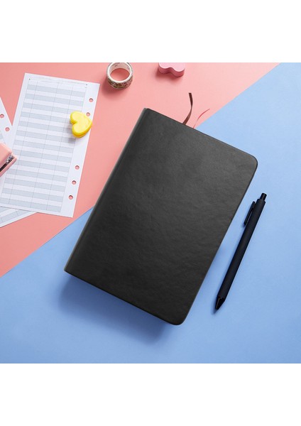 Vintage Kalın Kağıt Defter Not Defteri Pu + Kağıt Incil Günlüğü Kitap Dergiler Gündem Planlayıcısı Okul Ofis Kırtasiye Malzemeleri Siyah + Altın (Yurt Dışından)