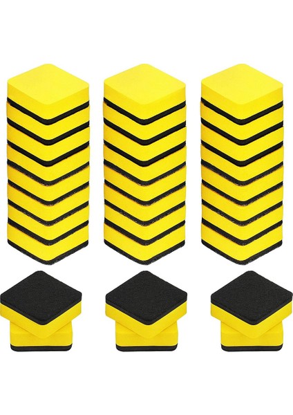 30 Paket Beyaz Tahta Silgisi Yıkanabilir ve Yeniden Kullanılabilir Manyetik Beyaz Tahta Silgisi, Kuru Silme Işaretleyicilerini Temizlemek Için (Yurt Dışından)